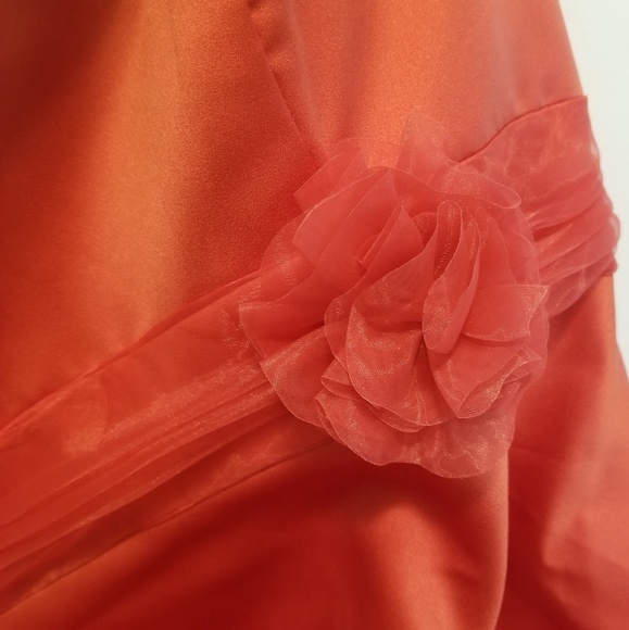 Alfred Angelo Formal Cocktail Peach Dress size 10 - Picture 8 of 8